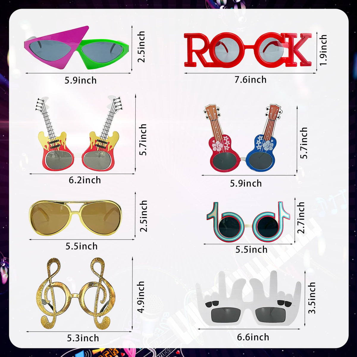 NICOWARM inflatable rock guitar ideal as a party prop and decor