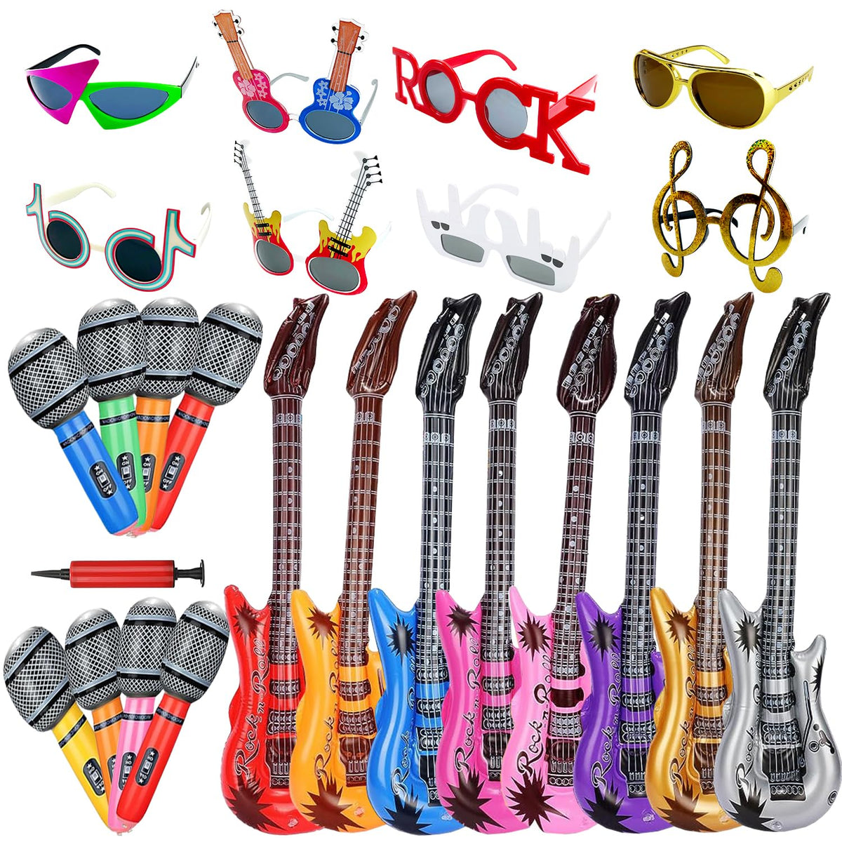 NICOWARM rock star sunglasses for fun party photos and playful vibes