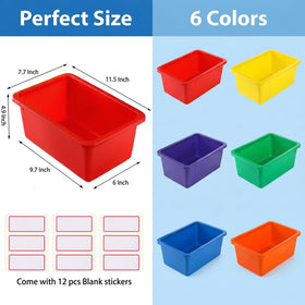 Nicunom cubby bin green stackable keeps kids crafts neatly organized.