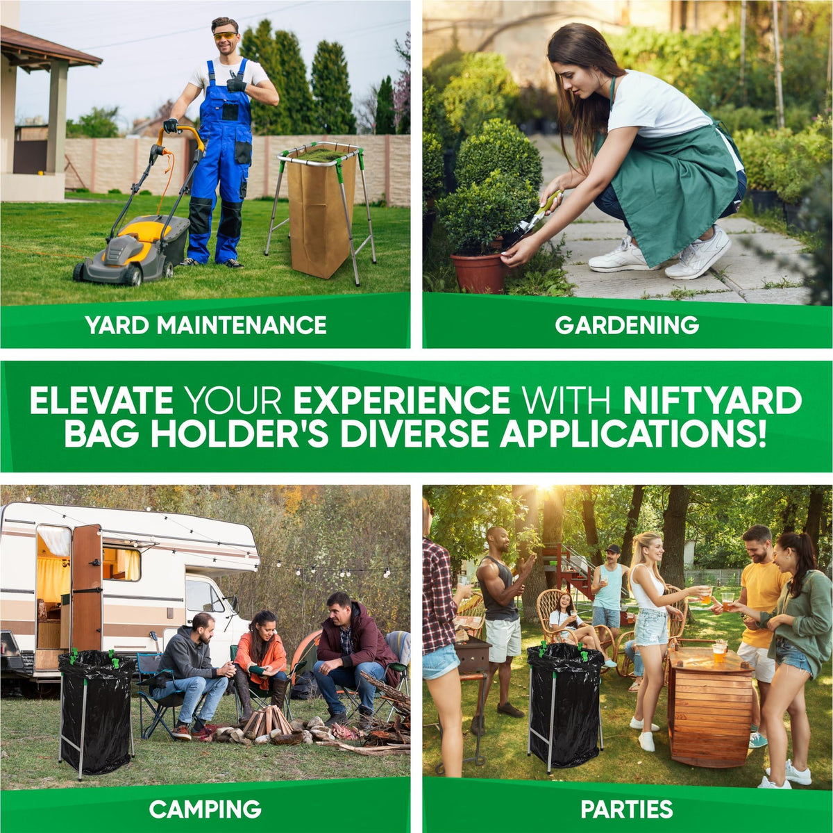 NiftYard sturdy metal stand designed in the USA.