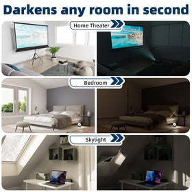 NIGHTON 100 percent blackout material blocks sunlight