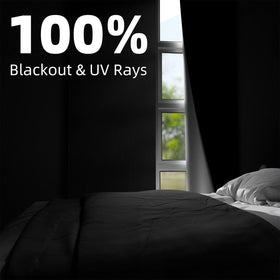 Nighton curtains with adhesive hook-and-loop tape for quick mounting.