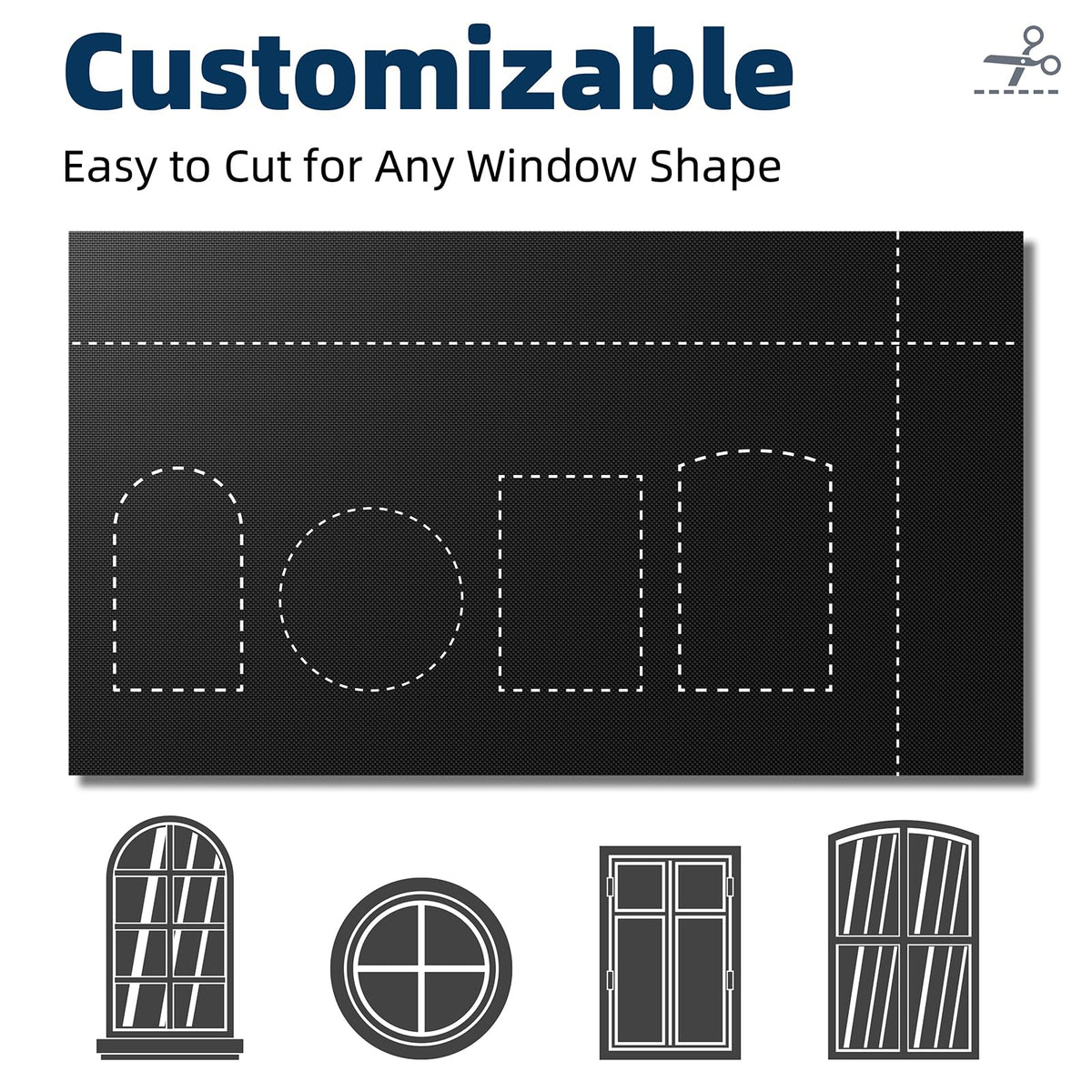 NIGHTON privacy-ready bedroom scene with completely darkened windows
