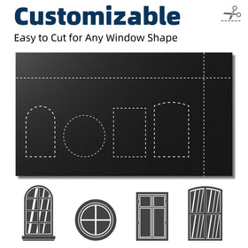 NIGHTON privacy-ready bedroom scene with completely darkened windows