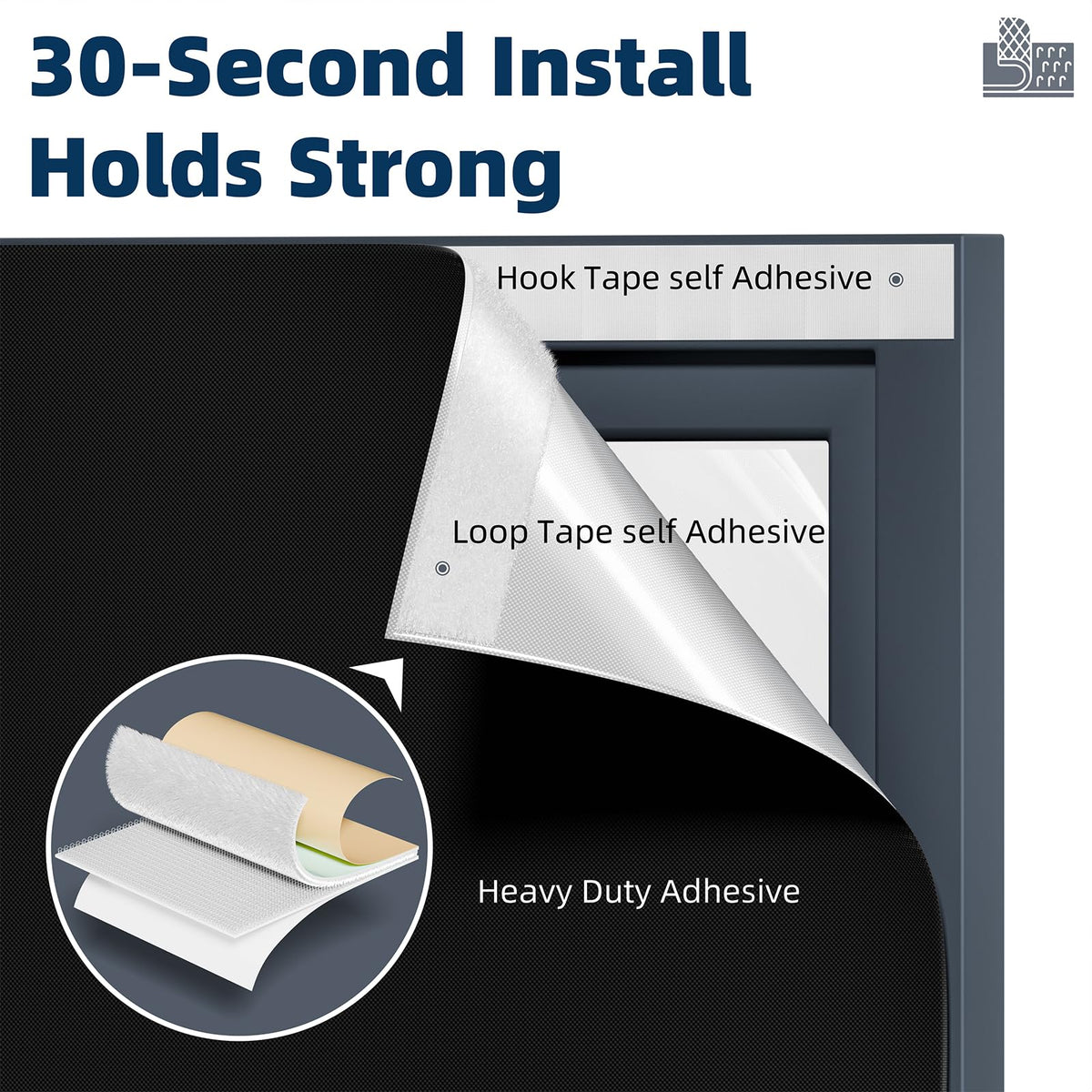 NIGHTON easy-installation shot highlights tool-free setup for quick blackout
