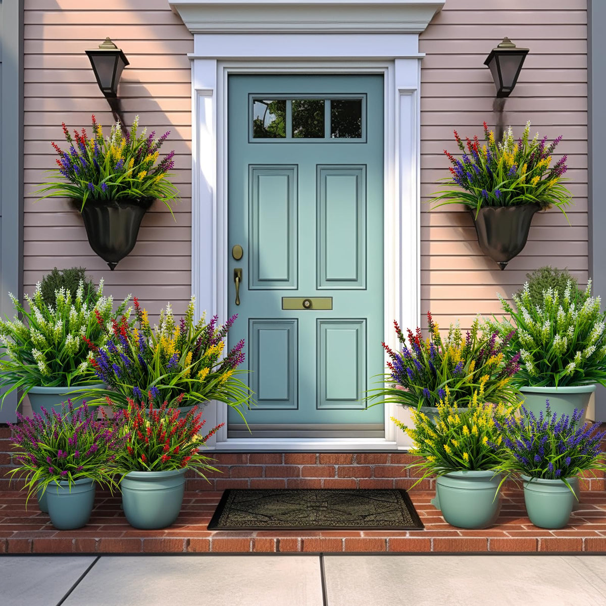 Nigirior artificial plant stems bend to fit planters and wreaths.