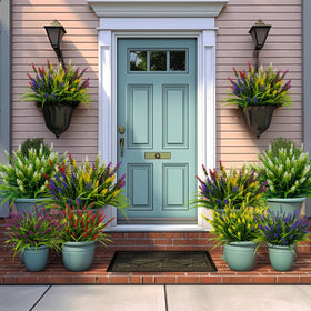 Nigirior artificial plant stems bend to fit planters and wreaths.