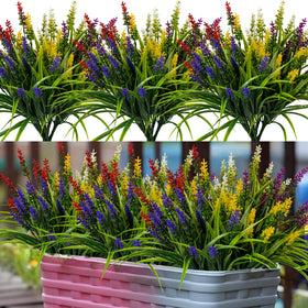 Nigirior artificial lavender outdoor flowers bundled for vivid UV-resistant color.