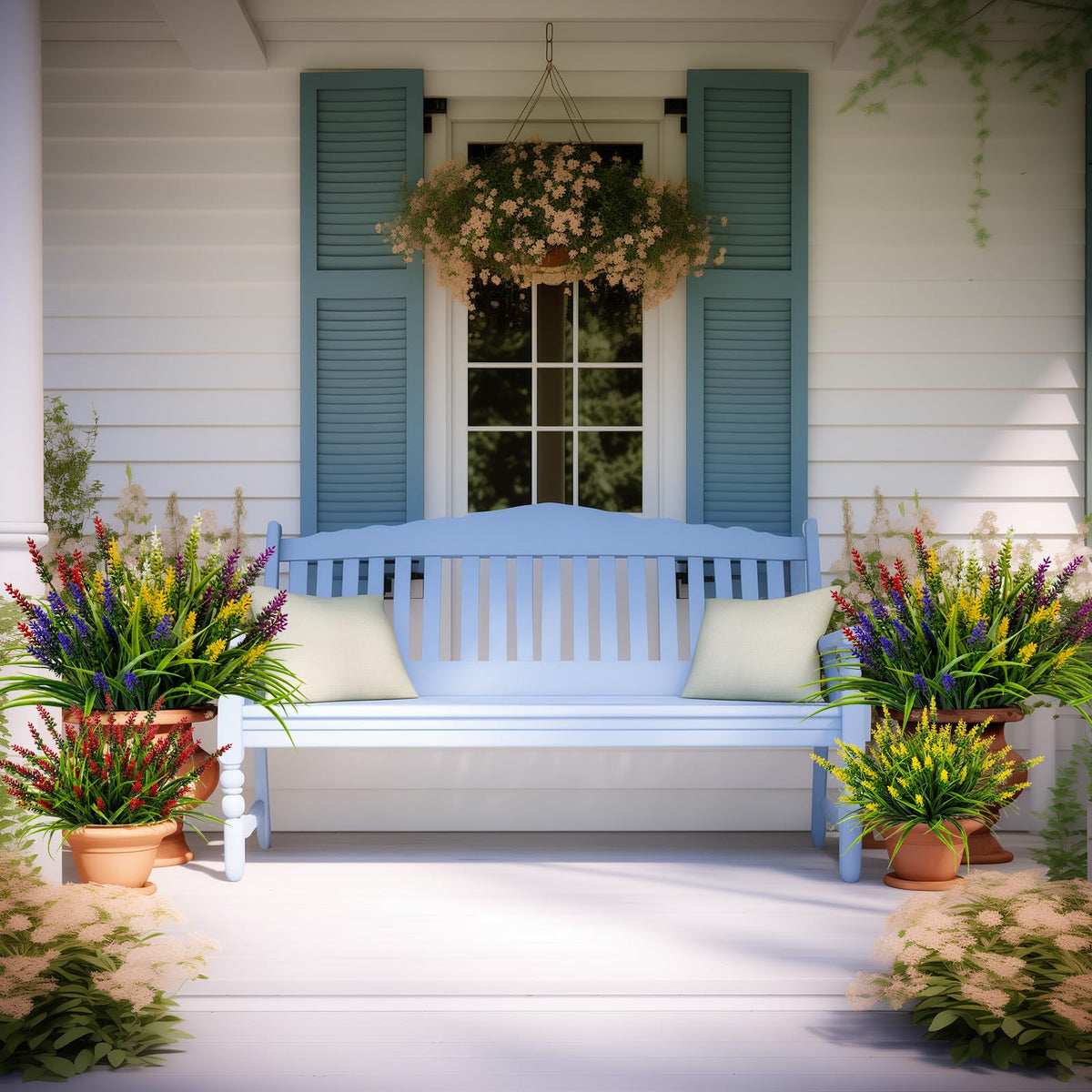 Nigirior UV-resistant monkey grass adds low-maintenance greenery all year.