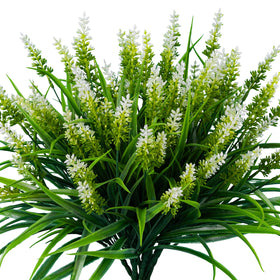 Nigirior artificial monkey grass faux bundle for lush garden accents.