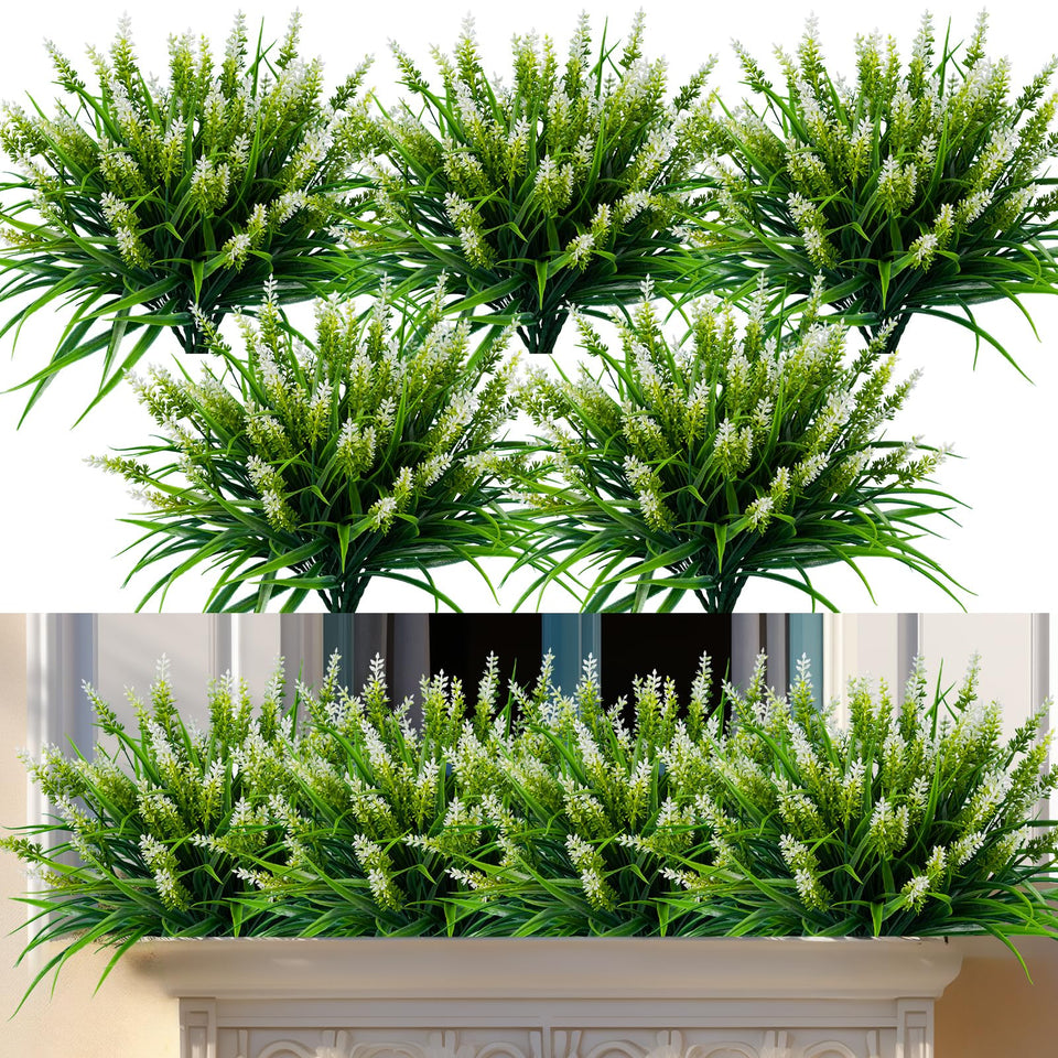 Nigirior outdoor lavender artificial bundle for durable porch decor.