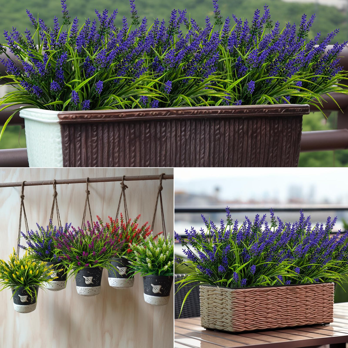 Nigirior UV-resistant plastic flowers stay vibrant in sunlit spaces.