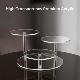 Crystal-clear acrylic shelf enhances light transmission and details.