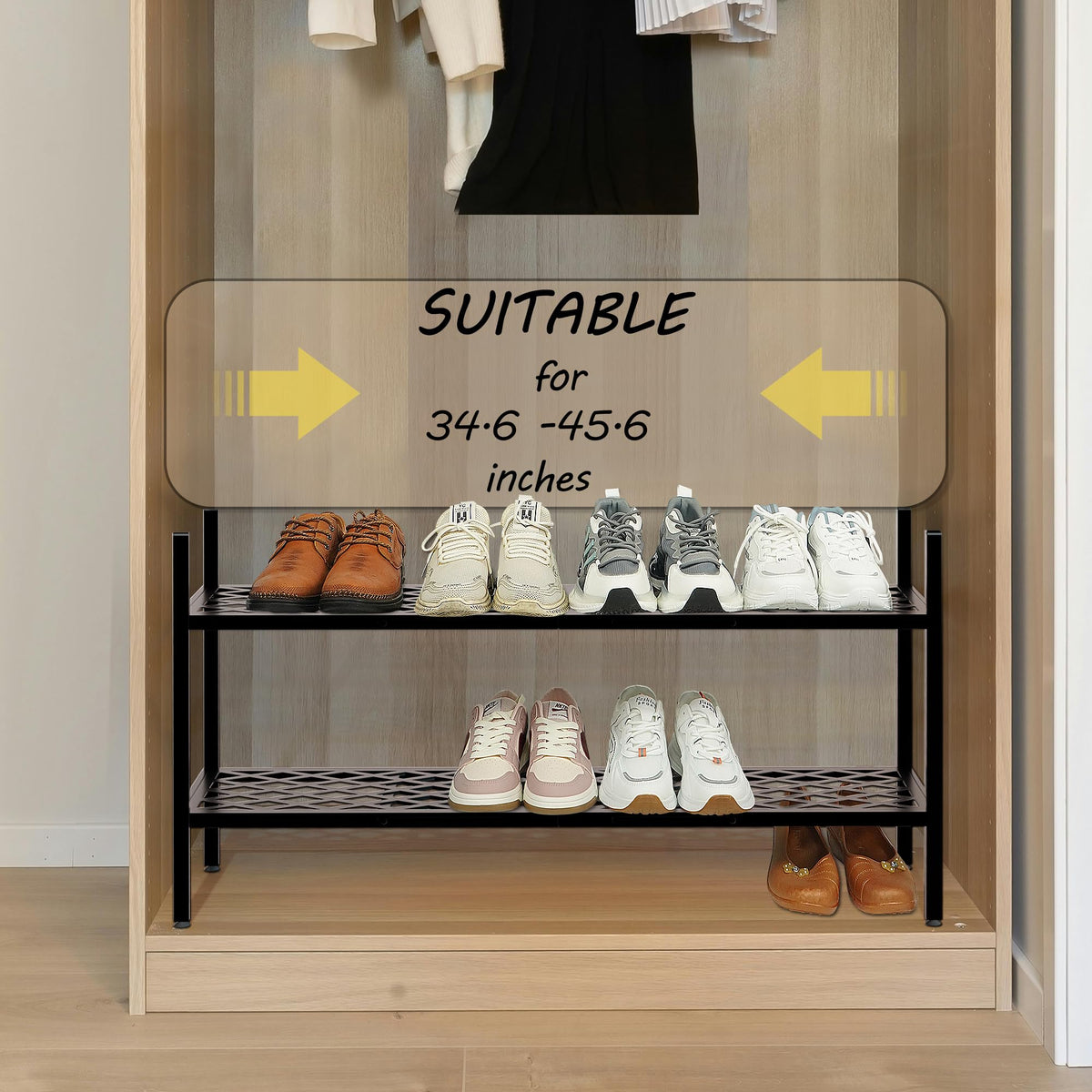 Nijoam bottom storage space suitable for flats and sandals.