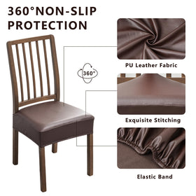NILUOH coffee PU leather texture close-up highlights durable, spill-resistant surface.