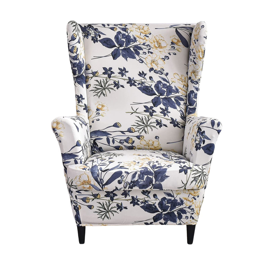 NILUOH wingback chair slipcover stretch-fit protects the chair and preserves its lines.