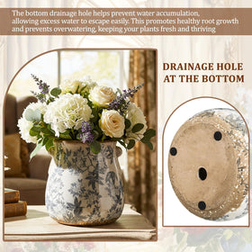 Ninehaoou indoor planter on a shelf enhances home and office decor.