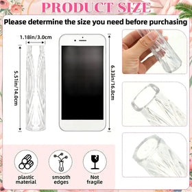 Ninehaoou small clear vase set perfect for dining table decor