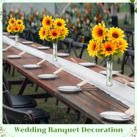 Ninehaoou wedding centerpiece vases in clear finish