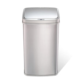 Ninestars 13-gallon automatic trash can with motion sensor lid for touchless convenience.