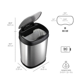 Ninestars fingerprint-resistant stainless steel finish stays looking clean