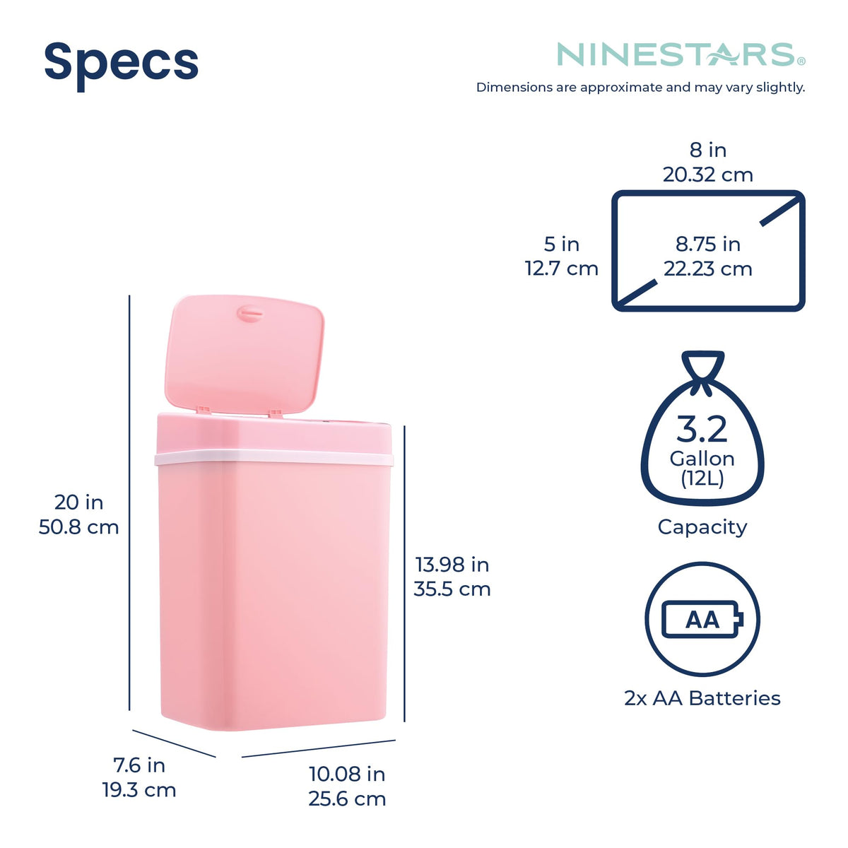 Ninestars removable liner ring enables easy bag changes