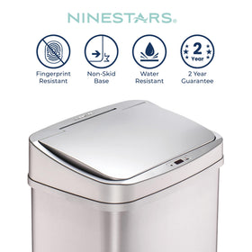 Ninestars silver-trim fingerprint-resistant finish keeps surfaces clean and modern.
