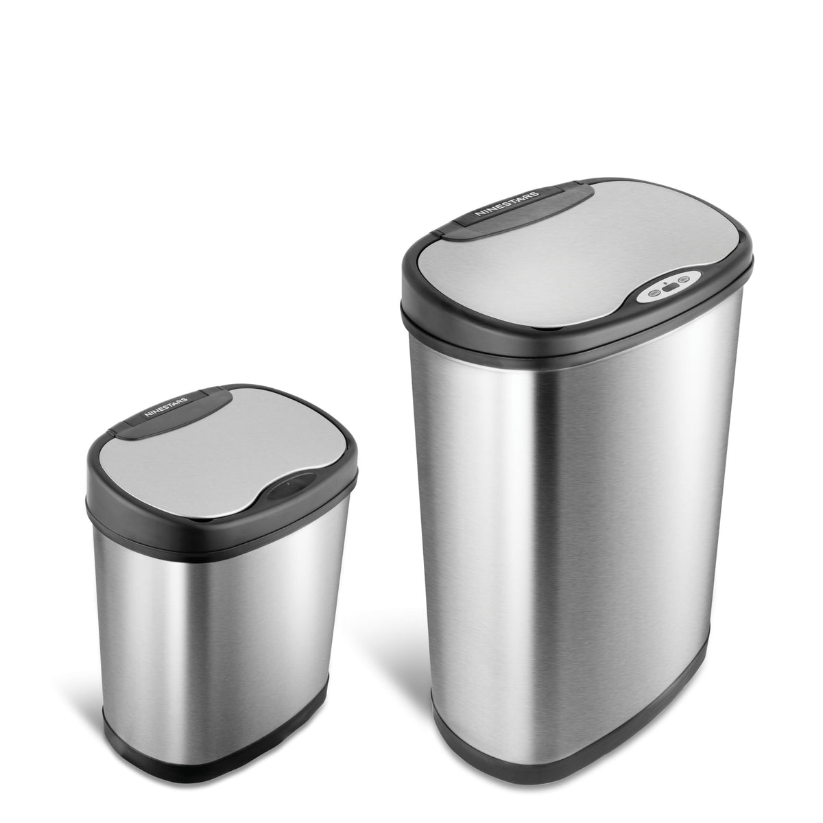 Ninestars 13-gallon kitchen can with sensor lid for hygienic disposal
