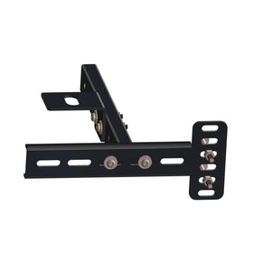 NINESTYLE headboard brackets adjustable-dimensions image illustrates flexible width for various beds.