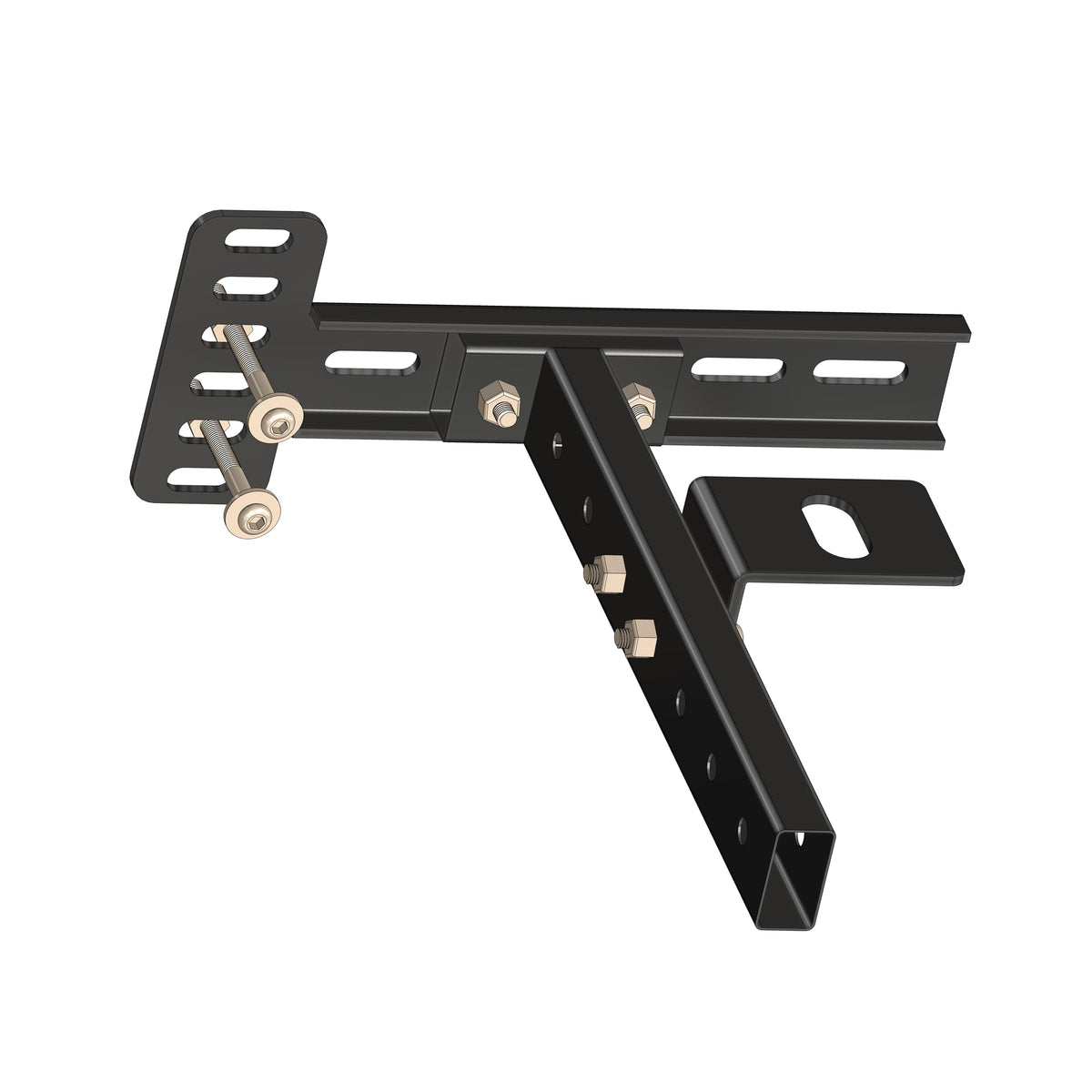 NINESTYLE headboard brackets with included hardware demonstrates easy installation and secure connections.
