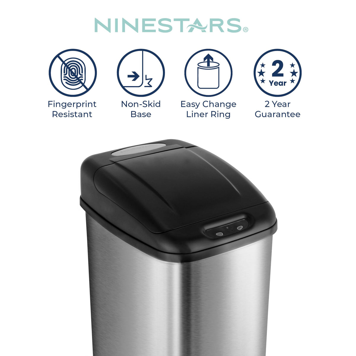 NINESTARS DZT-50-6 battery compartment houses four D-cell batteries.