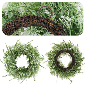 NIOPELO eucalyptus wreath seed pods accent for a delicate seasonal touch