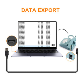 NISAIKLUZ Data export cable with computer compatibility for saving messages.
