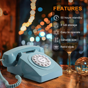 NISAIKLUZ Retro-styled device with wood accent enhances home decor.