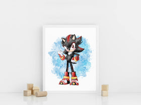 Nistio boy bedroom hedgehog wall art to spark imagination