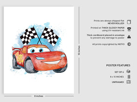 Nistio Cars poster with Mater adds playful energy to playrooms
