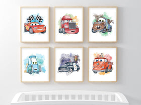 Nistio Cars poster with Sally Carrera brightens bedrooms and study corners