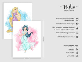 Nistio Cinderella 8x10 poster brightens a girl’s nursery with charm.