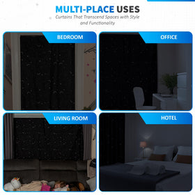 Nite Shadez travel-friendly design folds compactly for trips and hotel stays.