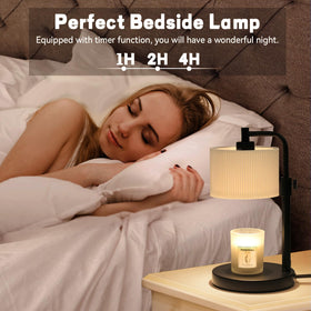 Two 50W bulbs included with NITOWOLF candle warmer lamp.