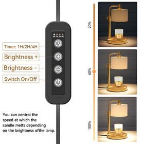 NITOWOLF Candle Warmer Lamp height-adjustable design fits multiple candle sizes