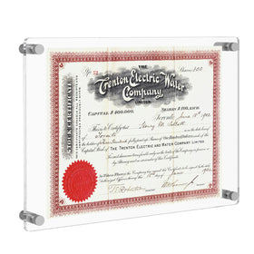 NIUBEE 8.5x11 clear acrylic wall-mounted double panel frame for bright document display