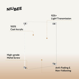 NIUBEE A4 size frame horizontal display suits diplomas and art prints with clarity