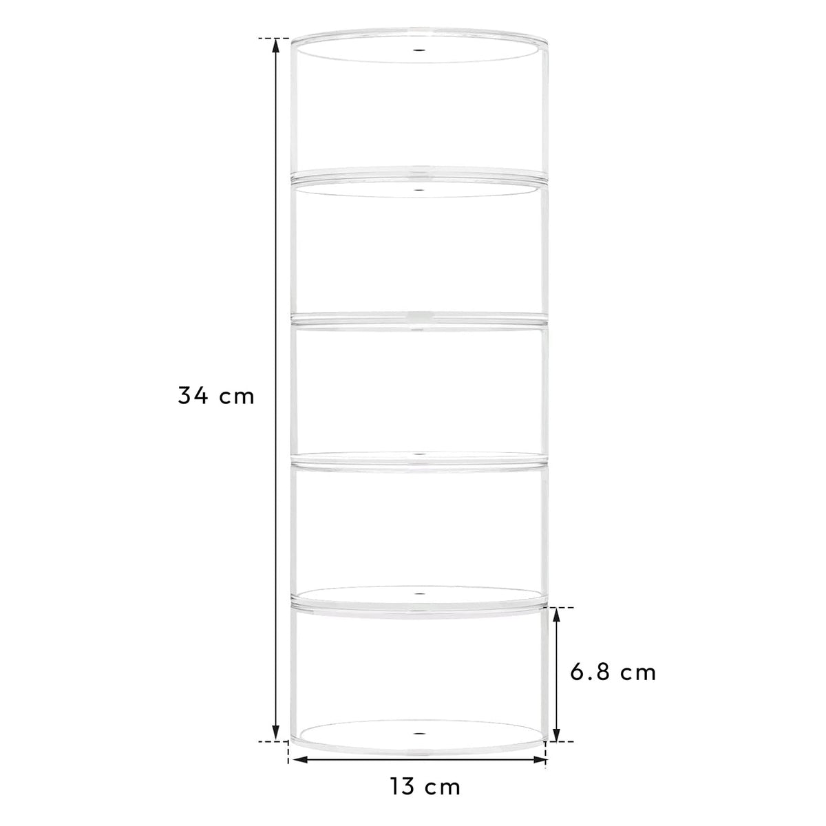 NIUBEE acrylic belt case lid magnet keeps layers tidy and accessible.