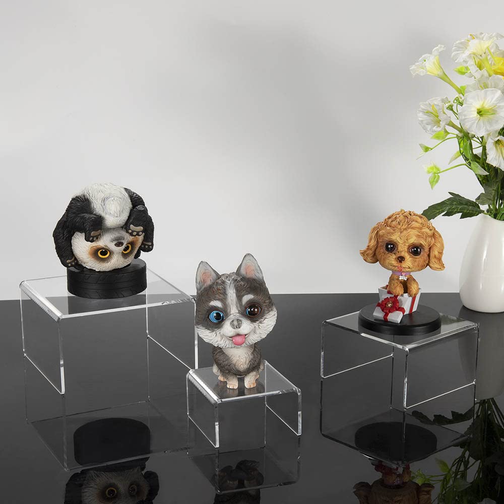 NIUBEE display risers show a floating effect that makes items stand out