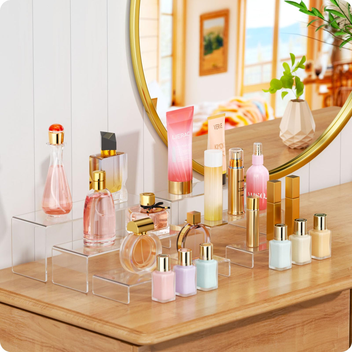 NIUBEE candy and dessert display risers organize treats attractively and accessibly.