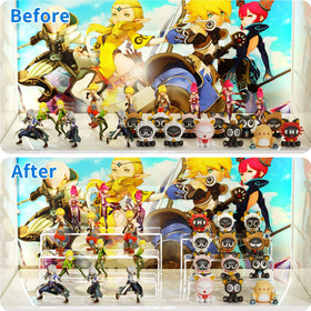 NIUBEE six-piece risers optimizes Funko Pop collection display with layered height.