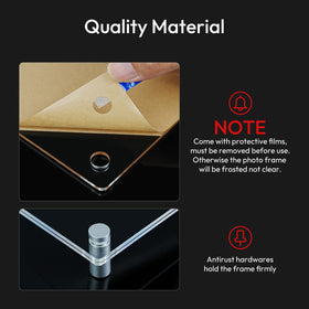 NIUBEE Full-frame size 9.4x13.4 inch accommodates larger prints and certificates