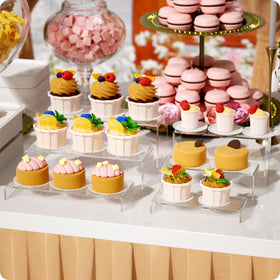 NIUBEE gift-worthy acrylic riser set provides a lasting display solution for any occasion.