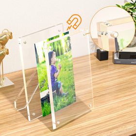 NIUBEE shatter-resistant acrylic frame provides glass-like clarity with kid-friendly safety.